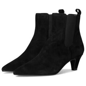 Dune London Womens Obvious Ankle Bootie EU 40 US 10 Black Suede NIB